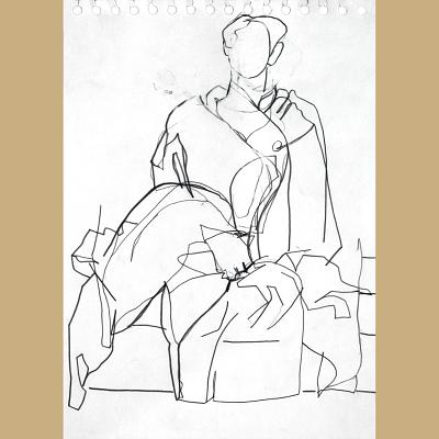 Léa <p>Crayon sur papier, cm 21 x 29<br class='autobr' />
2014</p>