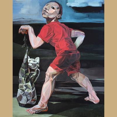 Souvenir <p>Acrylique sur toile, cm 92 x 73<br class='autobr' />
2013</p>