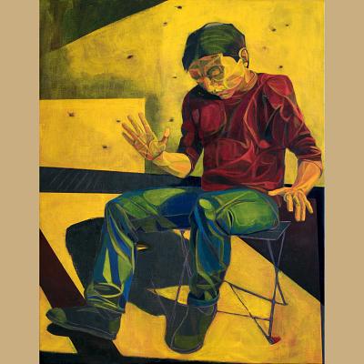 Les Mouches <p>Acrylique sur toile, cm 92 x 73<br class='autobr' />
2015</p>