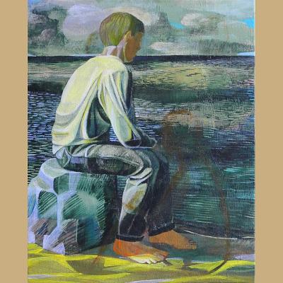 Anti-romantique <p>Acrylique sur toile, cm 41 x 33<br class='autobr' />
2019</p>
