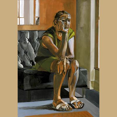 Paris, le quatre août à dix-huit heures <p>Acrylique sur toile, cm 116 x 81<br class='autobr' />
2013</p>