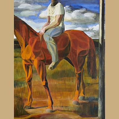 Sans tête <p>Acrylique sur toile, cm 65 x 50<br class='autobr' />
2019</p>