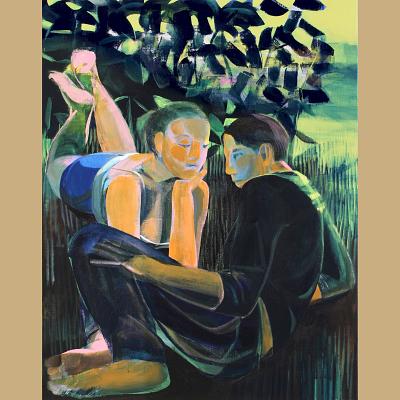 Toi et moi <p>Acrylique sur toile,cm 92 x 73<br class='autobr' />
2016</p>