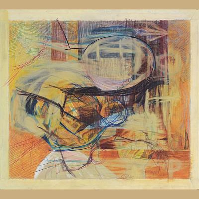 Pensées croisées <p>Crayons colorés sur papier, cm 40 x 50<br class='autobr' />
2018</p>